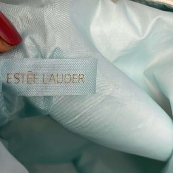 Estee Lauder Multicolor Floral Print Canvas Open Tote Bag Approximate 19" X 13" - Picture 5 of 10